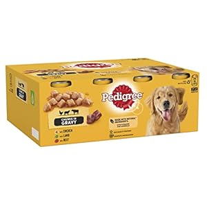 Pedigree Adult – Wet Dog Food – for Adult Dogs – Can Mixed Selection in Gravy – 12 x 400 g