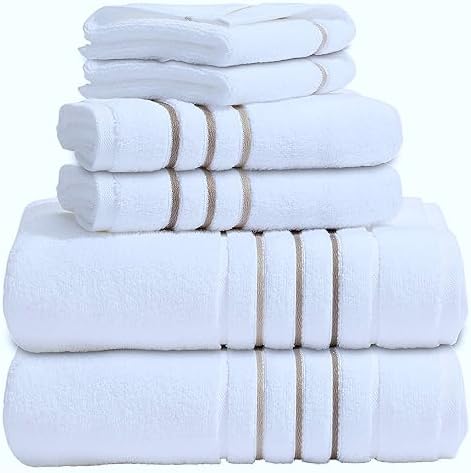 Bath Towel Set_White Towel For Bathroom, Luxury Hotel &Spa Qualit...