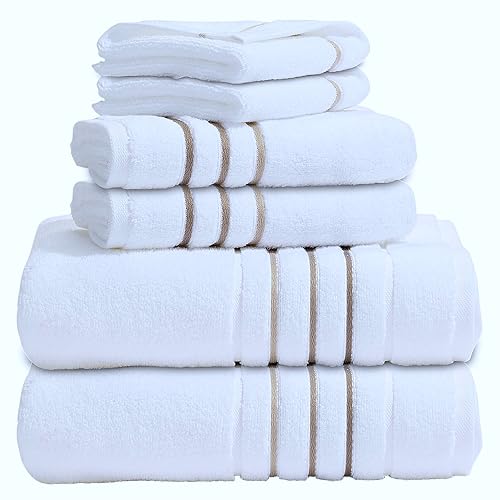 Bath Towel Set_White Towel For Bathroom, Luxury Hotel &Spa Quality,