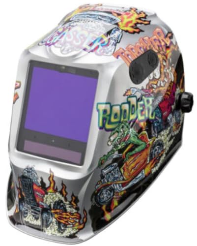 Image of Lincoln Electric K4440-5 Viking 3350 ADV Hot Rodders Auto Darkening Welding Helmet with 4C Lens Technology and X6 Headgear