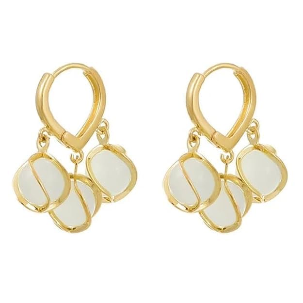 Arzonai Design sense opal stone ball ear buckle light luxury niche high-end earrings female exquisite earrings for women and Girls (B0CXSPKVYF) Amazon Price History, Amazon Price Tracker