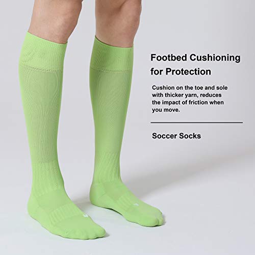 Image of CS CELERSPORT 2 /3 Pack Soccer Softball Baseball Socks for Youth Kids Adult Multi-Sport Compression Knee High Socks