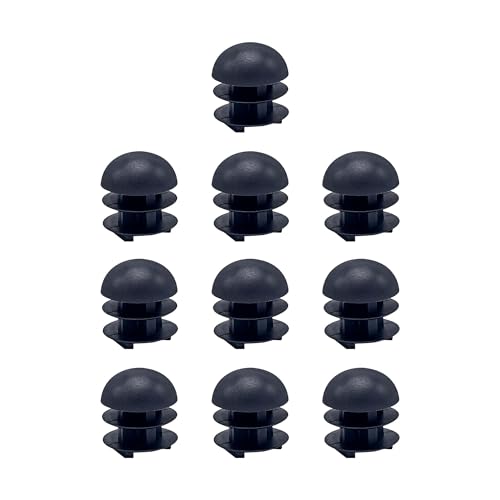 Image of Outwater Plastic 3 /4 inch Dia. Round Tubing Dome End Caps, Finishing Plug for Round Tubing Chair Glide, Floor Protector, Fits Multi Gauge Tubing, USA Made, 10 Pack