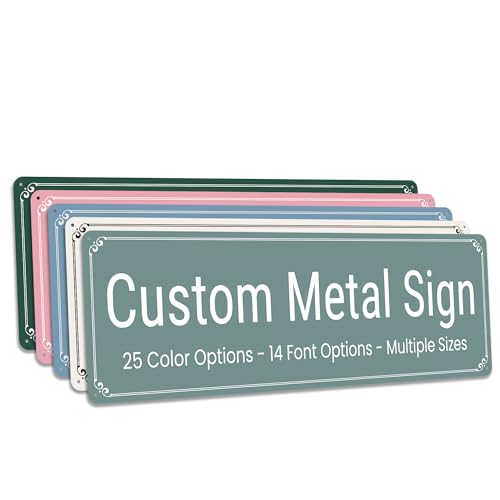 Custom Metal Sign Personalized with Your Text – 3mm ACM