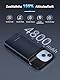 NEWDERY Akkuhülle für iPhone 13/13 Pro & 14/14Pro, 4800 mAh, schlanke, tragbare Schutzhülle, Ladeabdeckung, wiederaufladbar, erweitertes Ladegerät, Hülle für iPhone 13/13 Pro & 14/14Pro (6,1 Zoll),