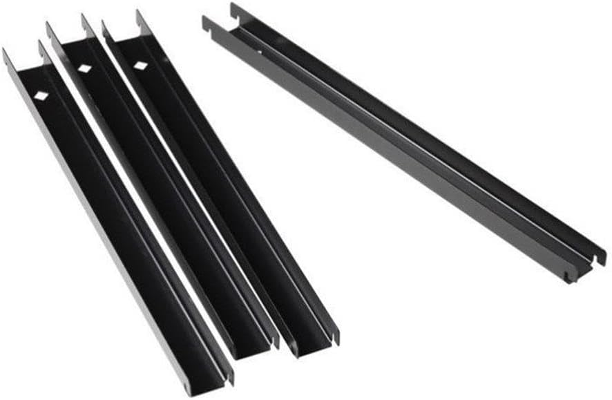 Pemberly Row Lateral Front-to-Back Metal Rail Kit, 4-Pack, Platinum Gray, Converts 2 Lateral File Drawers for Efficient Office Filing, Durable Construction, Easy Installation, No Tools Required
