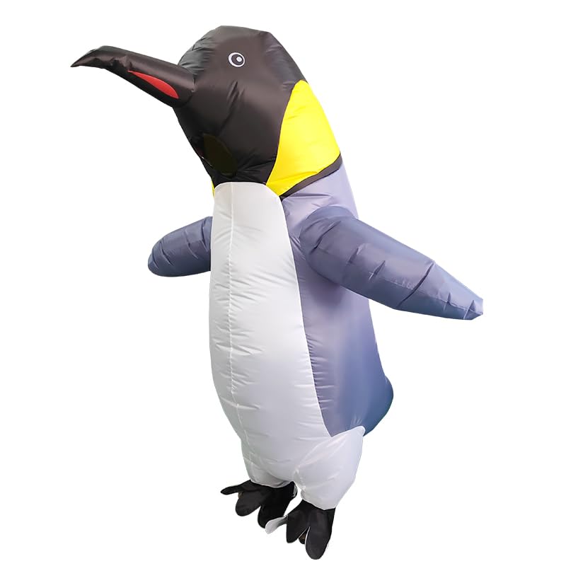 Dinoshenyu Inflatable Penguin Costume for Adults Funny Animal Blow Up Costumes for Halloween Birthday Christmas Zoo Gift Cosplay Party