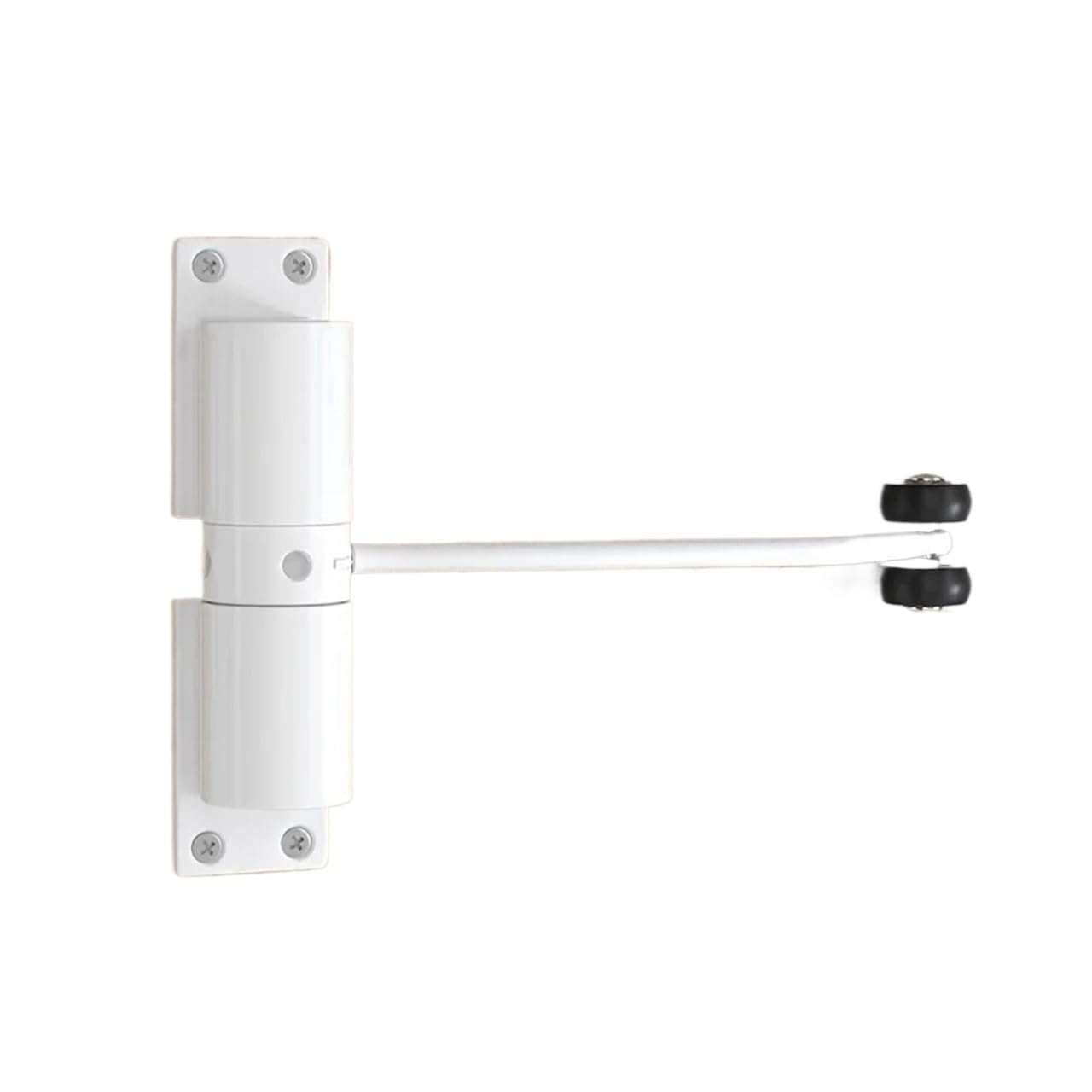 Door Closer, 3pcs Heavy-Duty Adjustable Automatic Door Closer with Safety Spring Furniture Hardware for Doors Constructio,Commercial & Home Use(White)