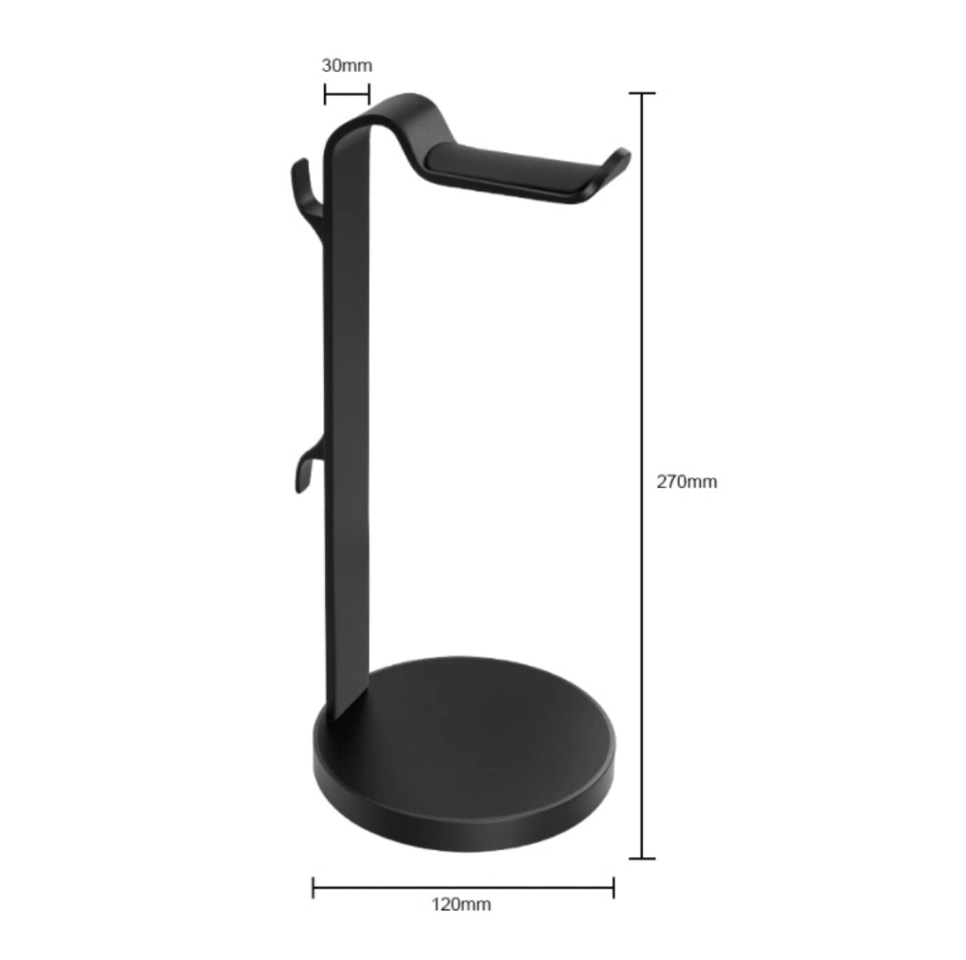 Supporto per Cuffie, Gancio per Auricolari, Supporto in Lega di Alluminio, Supporto da Appendere, Display per Gaming, Auricolari in-Ear