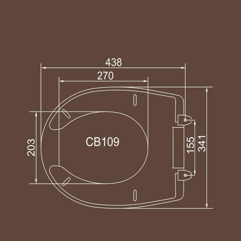 Thickened Toilet Parts Plastic Seats PP Slow Down Bidet