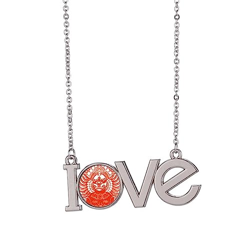 Collier opéra de Pékin rouge pendentif chinois motif Gongtongguan