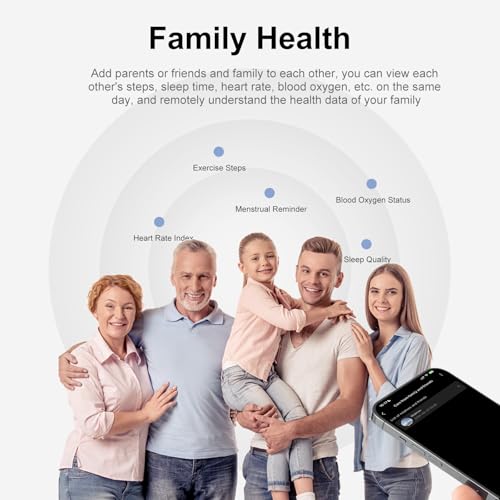 Smart Ring for Women & Men - IP68 Waterproof Fitness Tracker with Long Lasting Batteries, 28-Language App, Sleep/Step/Heart Rate Monitor, Compatible with iOS & Android (Silver, 10#) by Jojovenusmall - Image 5