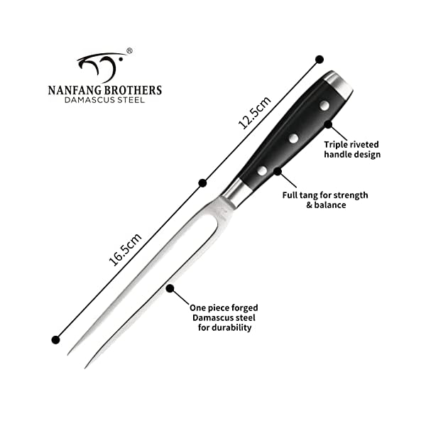 Kitchen Knife Set, 18Piece Damascus Kitchen Knife Set with Block, ABS Ergonomic Handle for Chef