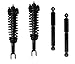 DTA 70085 Full Set 2 Front Complete Struts with Springs and Mounts + 2 Rear Shocks 4-pc Set, 2005-2009 Dodge Dakota 2WD, 2006-2009 Mitsubishi Raider 2WD