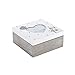Produktbild SPOTTED DOG GIFT COMPANY Holzbox Klein mit Deckel und Herz Bilderrahmen, Holzkiste, Dekobox, Aufbewahrungsbox Holz, Hund Deko Geschenk für Hundeliebhaber Hundebesitzer (Weiß Grau)