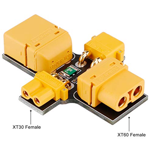 2PCS XT30 XT60 Smoke Stopper 1-6S Fuse Holder Installation Test Short Circuit Protection Safety Plug Overload Inspecting Multi-Rotor Parts for FPV Racing RC Models Aircraft Drone Accessories