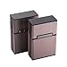 Produktbild Aluminium Zigarettenetuis von eLander [2er/Set, Rose Gold] Magnetisierte Deckel, Elegante Entwurf Aluminium Zigaretten Kasten