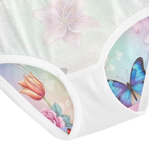 Colorful Butterflies Cotton Toddler Underwear, Girls' Underwear, 2T–8 Years4