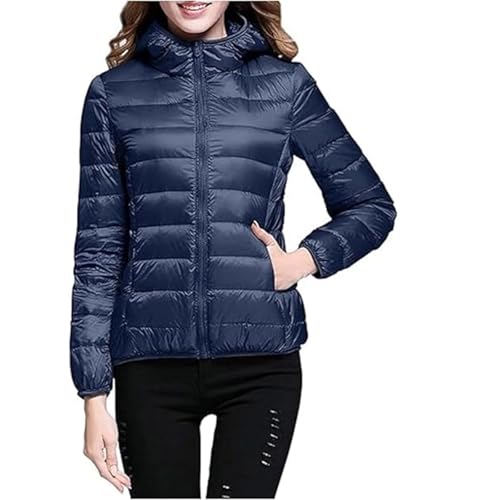 Outfit for Women Winter Fall Long Sleeve Lightweight Thin Hooded Basic Down Jackets Hoodies Outerwear Women 2025