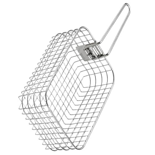Panier à friteuse inox compact pour pique-nique et camping sauvage