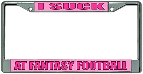 I Suck At Fantasy Football Photo License Plate Frame