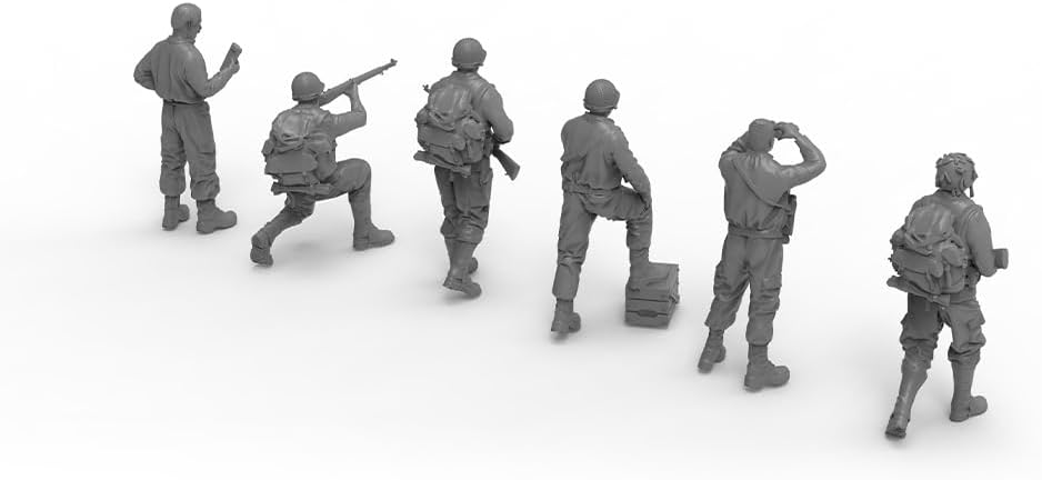 MRY-SFW LFTR100905 1/100 Flames of War FOW 15mm Miniature Soldier Man Type 1 image 3