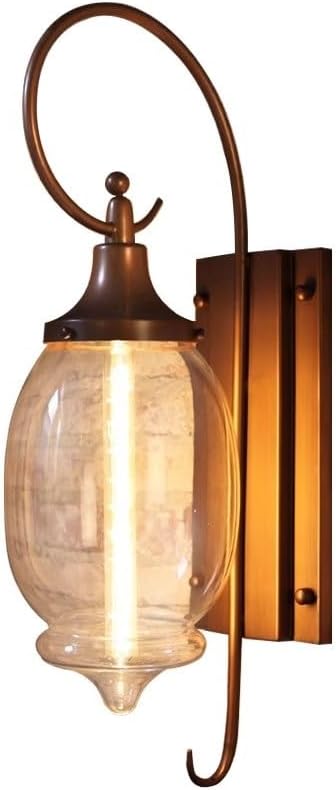 Exterior Wall Sconce,Outdoor Waterproof Anti-Rust Wall Lights Fixture for Porch, with Glass Lampshade
