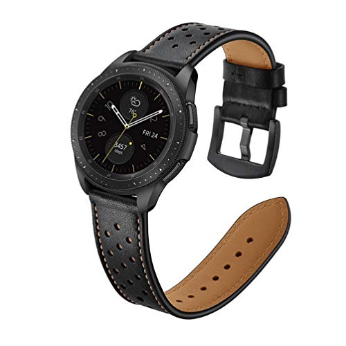 Hemobllo Pulseira para relógio Galaxy Watch 46 mm/Gear S3, pulseira de couro para relógio, pulseira