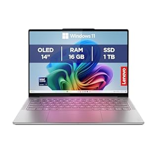 Lenovo Yoga Slim 7 Aura Edition Notebook Copilot+ PC - Display OLED 14" 2.8K WQXGA+ (2880x1800), Intel Core Ultra 7 256V, RAM 16 GB, 1 TB SSD, Grafica Intel Arc, Windows 11 Home - Luna Grey