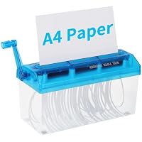 Manual Paper Shredder A4 Paper Straight Cutting Tool Capacity 3L