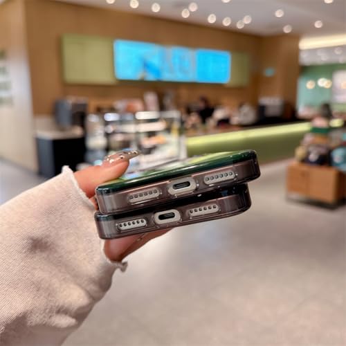 Coque magnétique iPhone 13 Pro sable mouvant lumineuse légère verte - 3