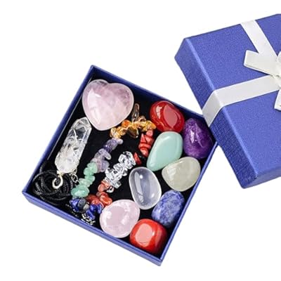 Juego de Piedras y Cristales Curativos, Piedras de Chakra, Piedras Curativas de Cristalterapia, Piedras Chakras, para Yoga, Meditación, Curación, DIY, 11 Piezas | Ya disponible en tu tienda friki favorita! En mundofriki.es!