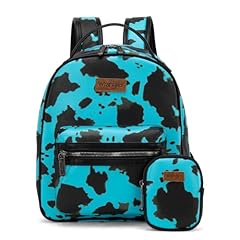 Medium Allover Cow Print Turquoise