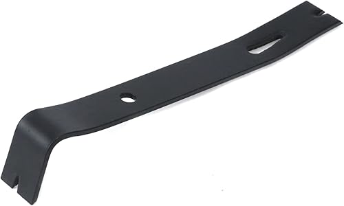 Miniatura 5 de Barra de palanca plana de 2 piezas, barra de garra de acero para palanca, raspar, levantar, tirar, 7 pulgadas (negro)