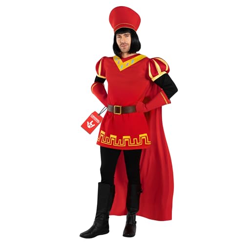 Morph Red Fairytale Lord Costume Men, Funny Halloween Costumes For Men, Movie Character Costumes Adult L