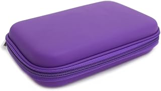 Fashion Stationery Pencil Cases for Boys Girls Kids Teenagers Large Hard Pencil Case Hardtop Hard Shell Case Travel Box Kids Girls Boys Gaming Device Storage Case (Purple)