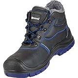 fliegerstiefel herren Reflexstreifen an den Seiten , antistatische, öl- & säurebeständige, rutschhemmende 2-Schichten-PU-Sohle, nicht kreidend