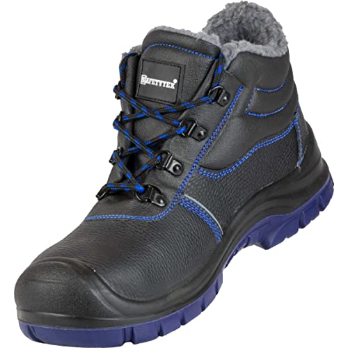 Safetytex Thermo Arbeitsschuhe S3 Winterschuhe Winterstiefel Sicherheitsschuhe Leder gefüttert knöchelhoch Cover