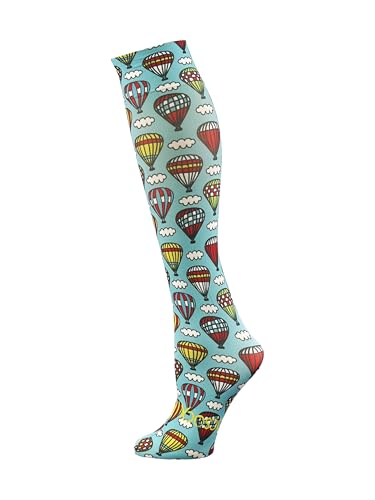 Hocsocx Hot Air Balloons Performance Liner Socks Moisture Wicking Protection for Field Hockey Soccer Ski (S,M,L)