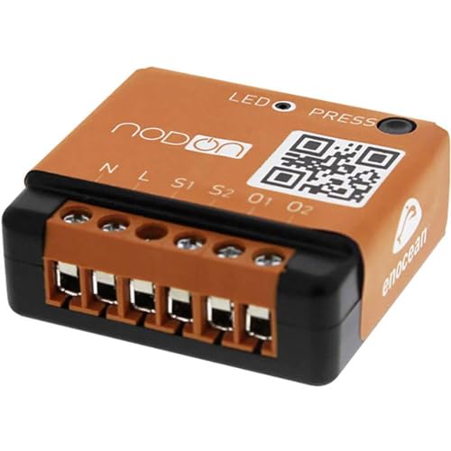 NodOn SIN-2-2-01 EnOcean - Módulo Empotrado (2 x 1,15 W, Potencia de conmutación, 2 Canales)