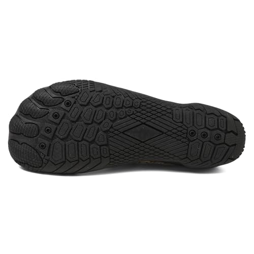 Image of Water Shoes for Men and Women, Barefoot Aqua Socks, Wide Fit Beach Swimming Pool Shoes, Anti-Slip Outdoor Walking Hiking Kayaking Diving Surfing