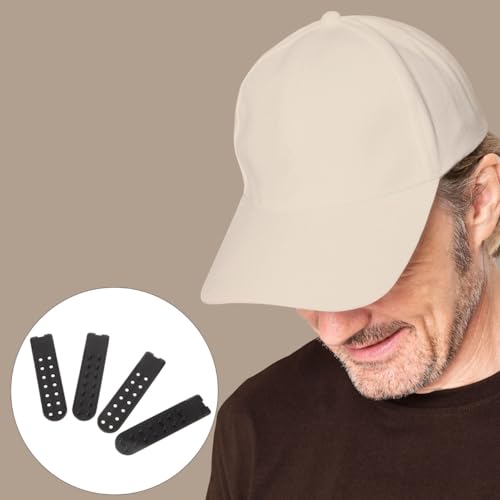 EXCEART 10 Paar Verstellbare Kunststoff Hut-Extender Snapback Riemen Cap Verlängerung Für Baseballmützen Und Herren Hüte 3.15X0.31 Zoll Tragbare Hutverschlüsse Mit Druckknöpfen