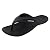 Vertico - Rubber Shower Flip Flops | Quick Dry, Lightweight Protection Sandals - Black (11 US)