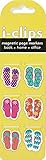 Flip Flop i-Clips Magnetic Page Markers (Set of 6 Magnetic Bookmarks)