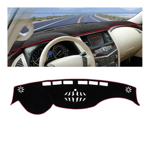 Tapis couverture tableau de bord voiture Nissan Patrol Y62 voyagez sans reflets