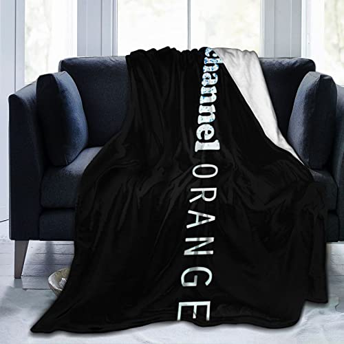 Frank Music Ocean Singer Channel Orange Throw Blanket Soft Cozy Flannel Blankets Decorative Comfortable Lightweight For Travel Sofa Bed Dormitory 40"X30" #TOP5