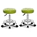 Produktbild Nieke Furniture Pub-Hocker, Barhocker aus Metall, 2er-Set, Barhocker in Thekenhöhe, Drehhocker, Barstuhl mit Riemenscheibe/Blau (Grün)