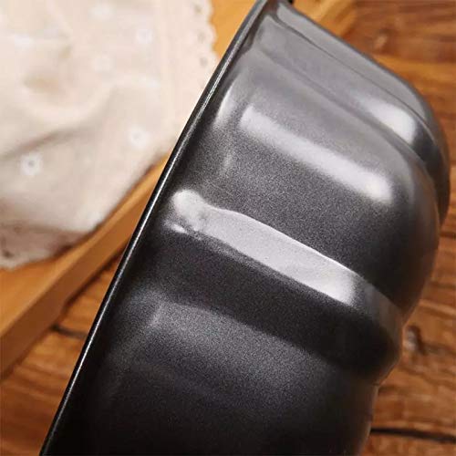 BluBasket Nonstick Bakeware Pumpkin Shape Cake Mold Jelly Pan Round Deep Bundt Baking Mold,PFOA, BPA, and PTFE Free Non-Stick Coating Dishwasher Safe, 1 Piece - Black 2