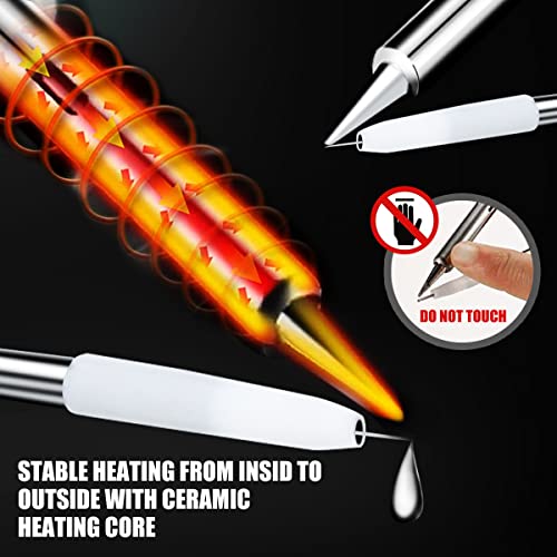 Cordless Soldering Gun Kit, For Dewalt 18/20V Battery, 30W Soldering Welding Iron Tool With Ceramic Heater, Operated Electric Soldering Iron With Solder, 30S Quick Preheat (No Battery) #TOP3