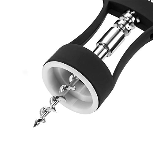 Beneno Wine Opener with Stainless Steel Wine Foil Cutter - Bottle Top Seal Cutter, Zinc Alloy Premium Wing Corkscrew with Multifunctional Bottles Opener, Midnight Black by Beneno - Image 9